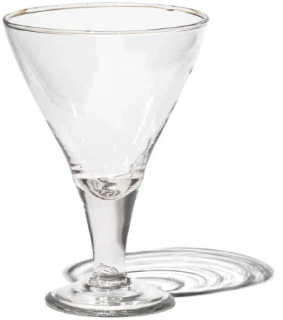 PUEBCO PUEBCO BLOWN GLASS TRIANGLE DESSERT CUP