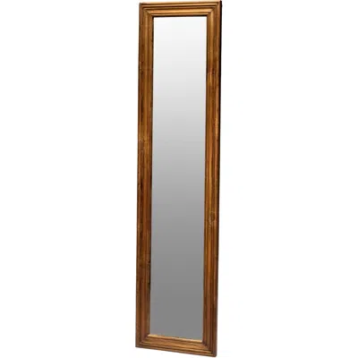 PUEBCO PUEBCO TEAK WOOD FIGURE MIRROR