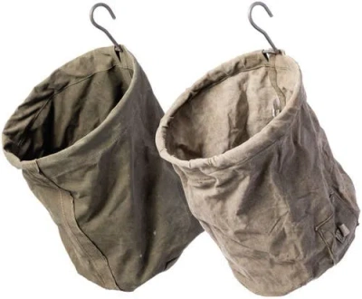 PUEBCO PUEBCO VINTAGE TENT FABRIC HOOK BASKET