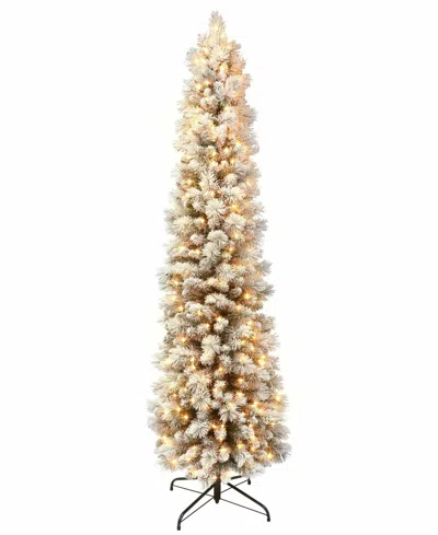 PULEO PULEO 7.5FT PRE-LIT ARTIFICIAL PINE TREE