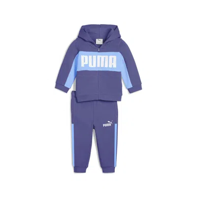 PUMA 2-PIECE MINICATS ESSENTIALS BLOCK TODDLERS' HOODIE AND PANTS SET