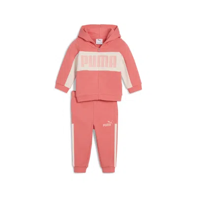 PUMA 2-PIECE MINICATS ESSENTIALS BLOCK TODDLERS' HOODIE AND PANTS SET