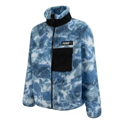 PUMA PUMA Art Of Sherpa Zip Jacket 'Blue'
