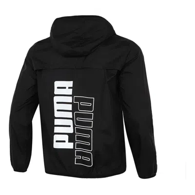 PUMA PUMA Athleisure Casual Sports Windproof Running Woven Jacket Black