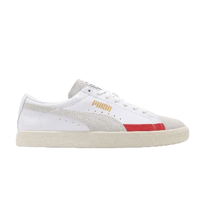 PUMA BASKET 90680 L 'WHITE HIGH RISK RED'