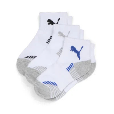 PUMA 3 PACK BOYS 1/2 TERRY QTR CREW