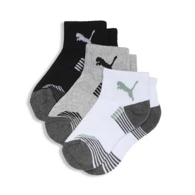 PUMA 3 PACK BOYS 1/2 TERRY QTR CREW