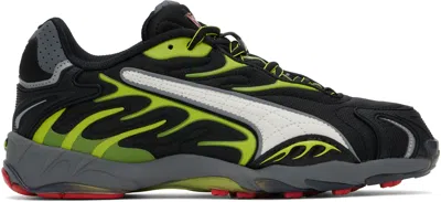 PUMA BLACK A$AP ROCKY EDITION INHALE MESH SNEAKERS