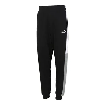 PUMA PUMA Block Sweatpants 'Black White Grey'
