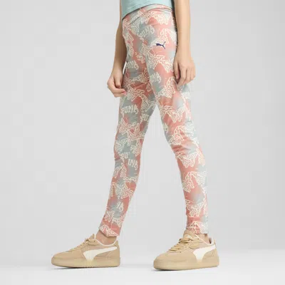 PUMA BUTTERFLY VIBE BIG KIDS' HIGH WAIST LEGGINGS