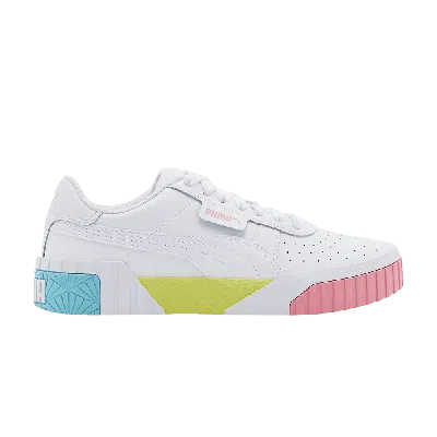 PUMA PUMA CALI PLATFORM LITTLE KID 'SUMMER SPLASH - WHITE'