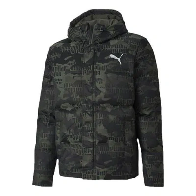 PUMA PUMA Camo Down Jacket 'Green White'