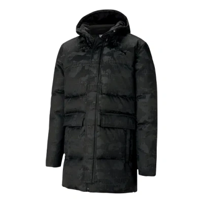 PUMA PUMA Camo Long Down Jacket 'Black'