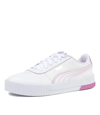 PUMA PUMA CARINA L WHT MVE WOMENS SHOES CASUAL SNEAKERS CASUAL
