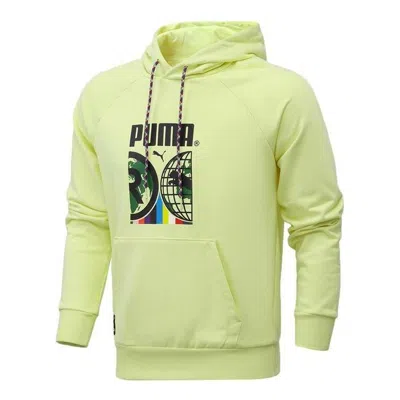 PUMA PUMA Casual Graphic Hoodie 'Green Black'