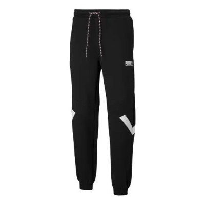 PUMA PUMA Casual Sports Drawstring Bundle Feet Long Pants Black