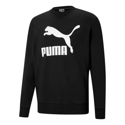 PUMA PUMA Classics Logo Crew TR Sweater 'Black White'