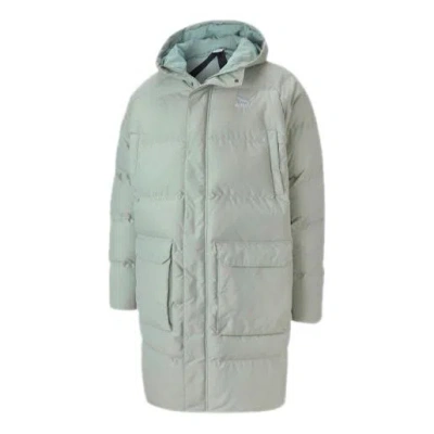 PUMA PUMA Classics Long Down Jacket 'Grey Green'