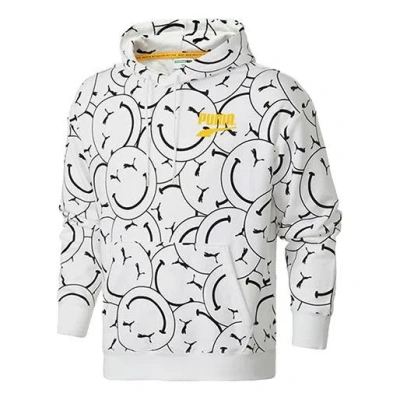 PUMA PUMA Club AOP Printed Hooded Fleece White