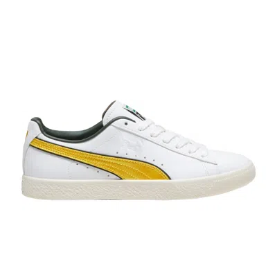 PUMA CLYDE 'VARSITY - WHITE YELLOW SIZZLE'
