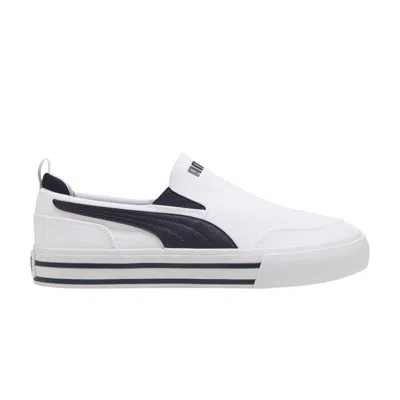 PUMA PUMA COURT CLASSIC VULC SLIP ON 'WHITE NEW NAVY' | MEN'S SIZE 6