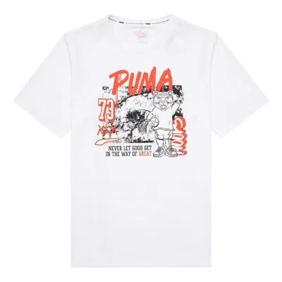 PUMA PUMA Dylan Short Sleeve Basketball T-Shirt 'White'