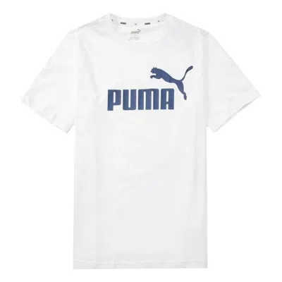 PUMA PUMA ESS+ Logo Execution T-Shirt 'White'