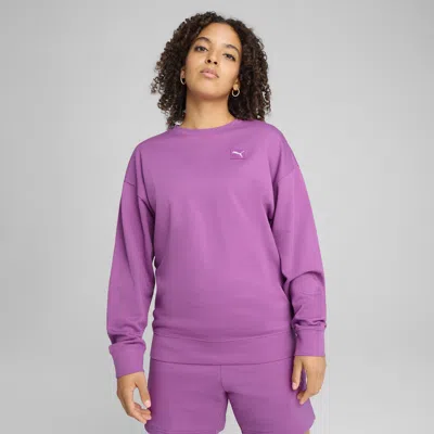 PUMA ESSENTIALS ELEVATED WOMEN'S COMFORT CREW SWEATSHIRT