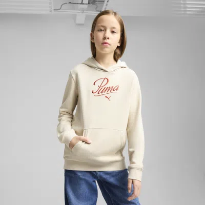 PUMA ESSENTIALS SCRIPT BIG KIDS' HOODIE