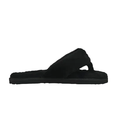 PUMA PUMA FLUFF FLIP SLIDE JR 'BLACK TEAM GOLD'