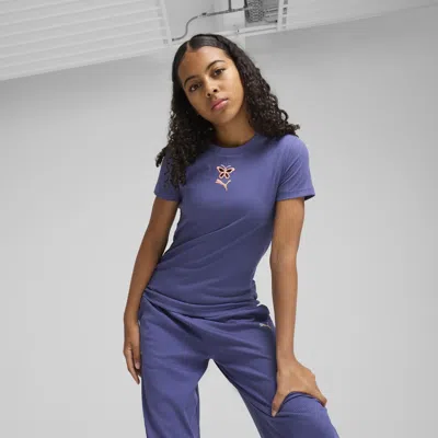 PUMA GRAPHICS BIG KIDS' RIBBED T-SHIRT