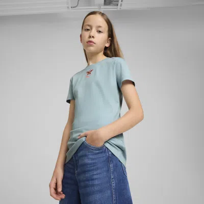 PUMA GRAPHICS BIG KIDS' RIBBED T-SHIRT