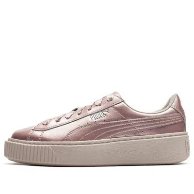 PUMA (GS) PUMA Basket Platform Metal Pink