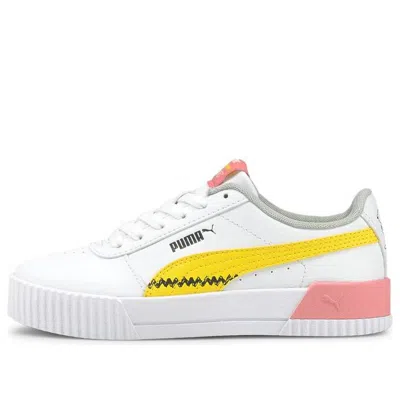 PUMA (GS) PUMA Carina x Peanuts 'White Yellow Pink'