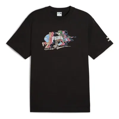 PUMA PUMA Herren Team For The Fanbase T-shirt 'Black'