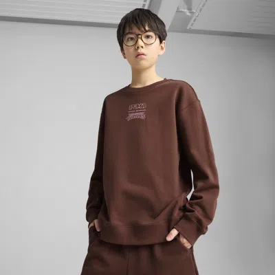 PUMA X TMNT BIG KIDS' RELAXED GRAPHIC CREW SWEATSHIRT