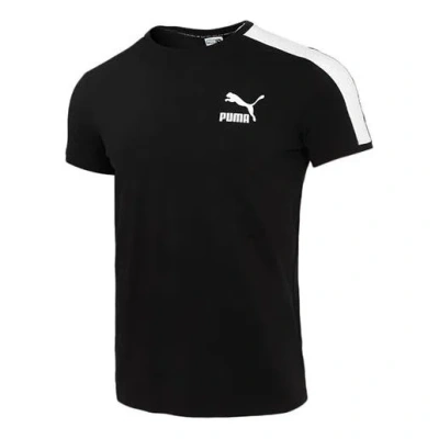 PUMA PUMA Iconic T7 T-Shirt 'Black White'