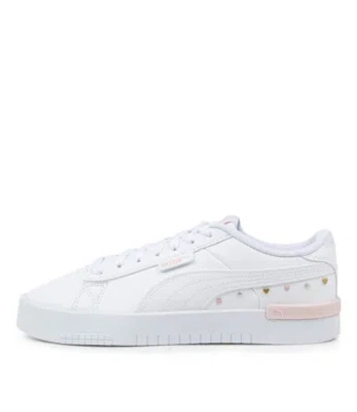PUMA PUMA JADA GALENTINES WHITE CHALK PINK SNEAKERS WOMENS SHOES CASUAL