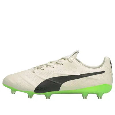 PUMA PUMA King Platinum 21 Vegan FG AG 'Ivory Glow Green Glare'