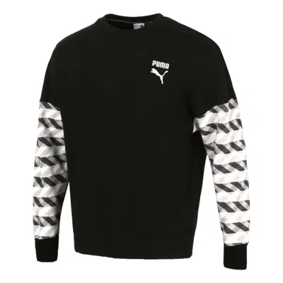 PUMA PUMA Kontrast Crew Neck Sweater 'Black White'
