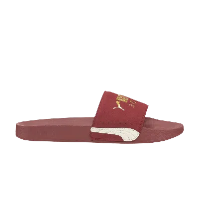 PUMA LEADCAT FTR SUEDE CLASSIC SLIDE 'BURNT RUSSET'