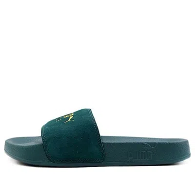 PUMA PUMA Leadcat Suede Green Unisex Slippers