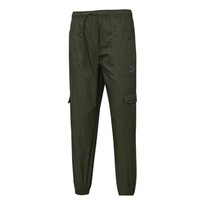 PUMA PUMA Logo Classics Cargo Pants 'Green'