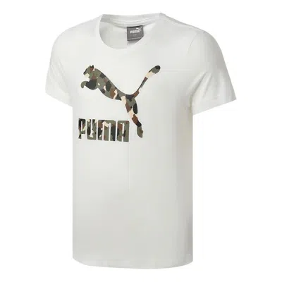 PUMA PUMA Logo Graphic T-Shirt 'White Green Black'