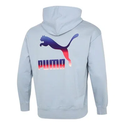 PUMA PUMA Logo Hoodie 'Light Blue'