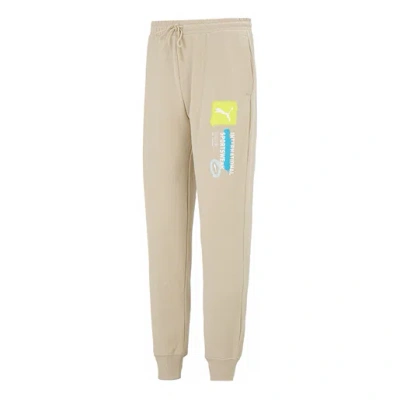 PUMA PUMA Logo International Sportswear Pants 'Beige'