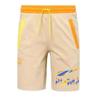 PUMA PUMA Logo Sporty Shorts 'Tan'