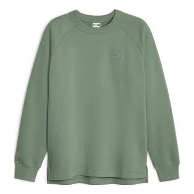 PUMA PUMA Loose-Fit Sports Pullover Sweatshirt 'Green'