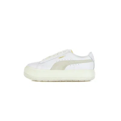 PUMA LOW SHOE WOMEN SUEDE MAYU' LEATHER WHITE/MARSHMALLOW