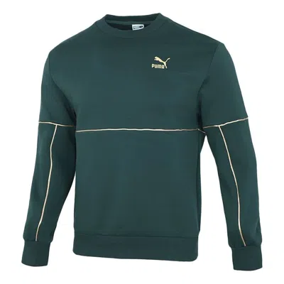 PUMA PUMA LUXE Crew Sweatshirt 'Green'